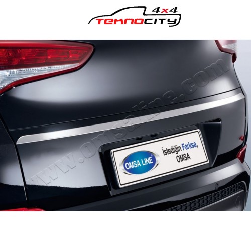 Hyundai Tucson Bagaj Alt Çıta Paslanmaz Çelik (Siyah)